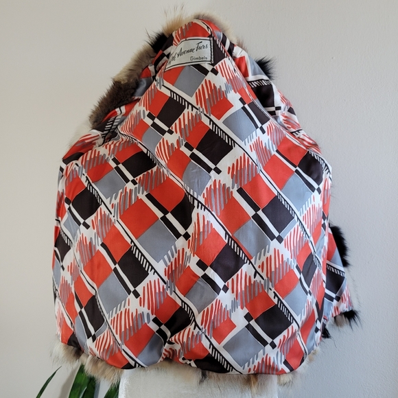 🎉HP VTG 70s Gimbels Patchwork Fur Coat - Picture 15 of 16